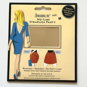 Shibue No-Line Strapless Panty NUDE  Designed in the USA SZ M